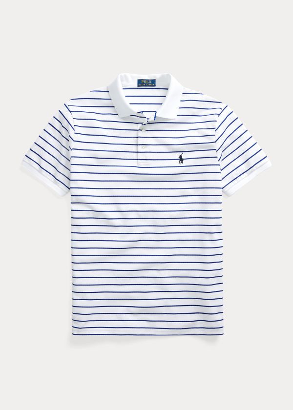 Polo Ralph Lauren Custom Slim Stretch Mesh Polo Herre Danmark (OUDNG5180)